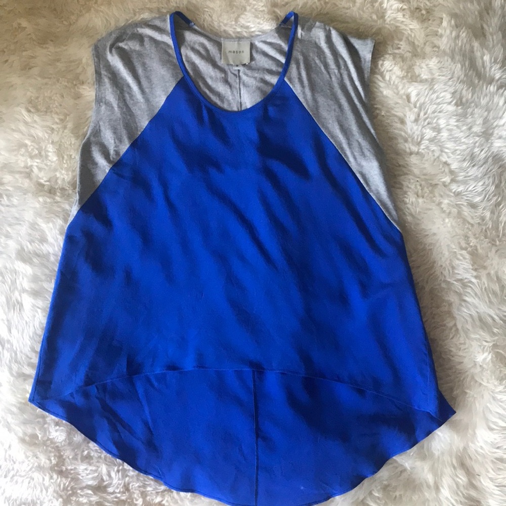 Mason oversized high low blouse